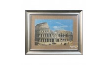 กรอบรูปภาพวาดบนผ้าโบราณ